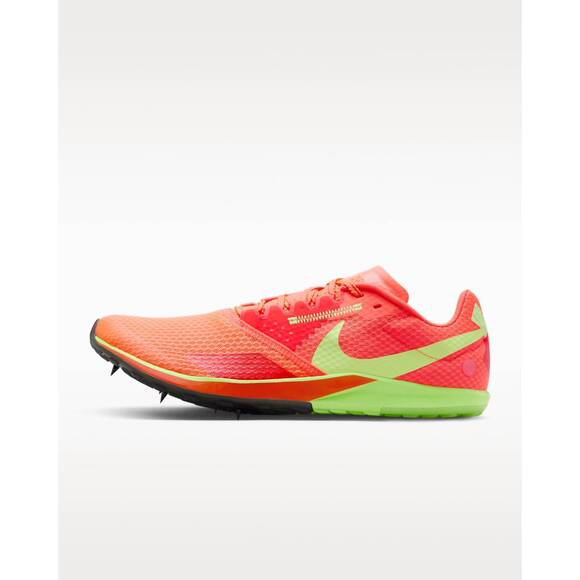 NEW NIKE men's zoom rival xc 6 cross-country spikes shoes in hyper orange/lime b